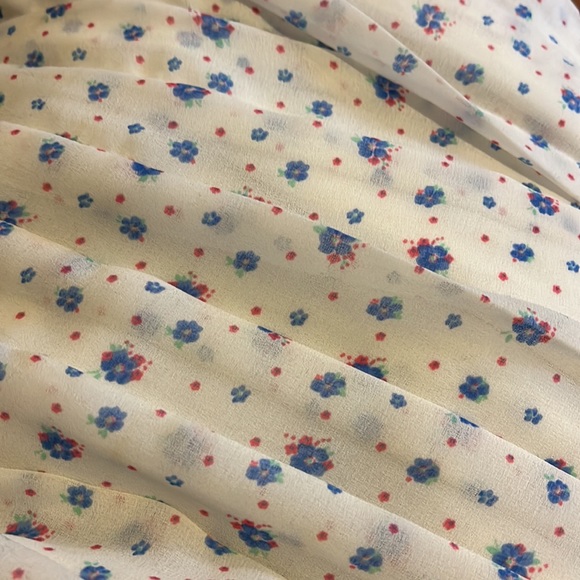 Sandro floral pleated mini dress size 2 - Picture 4 of 6